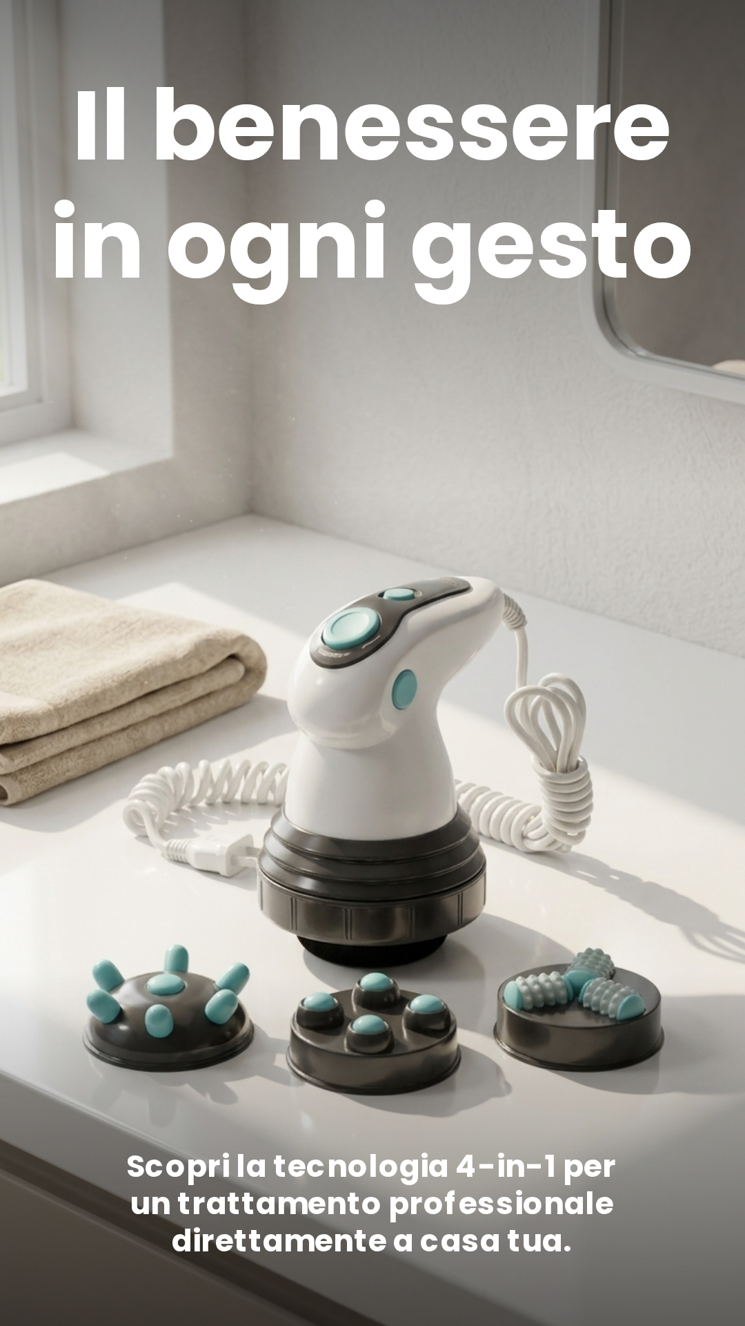 4-in-1 Electric Infrared Massager, Anti-Cellulite and Body Contouring