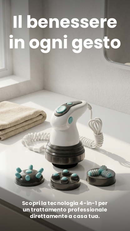 4-in-1 Electric Infrared Massager, Anti-Cellulite and Body Contouring