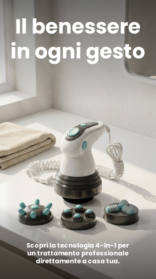 4-in-1 Electric Infrared Massager, Anti-Cellulite and Body Contouring